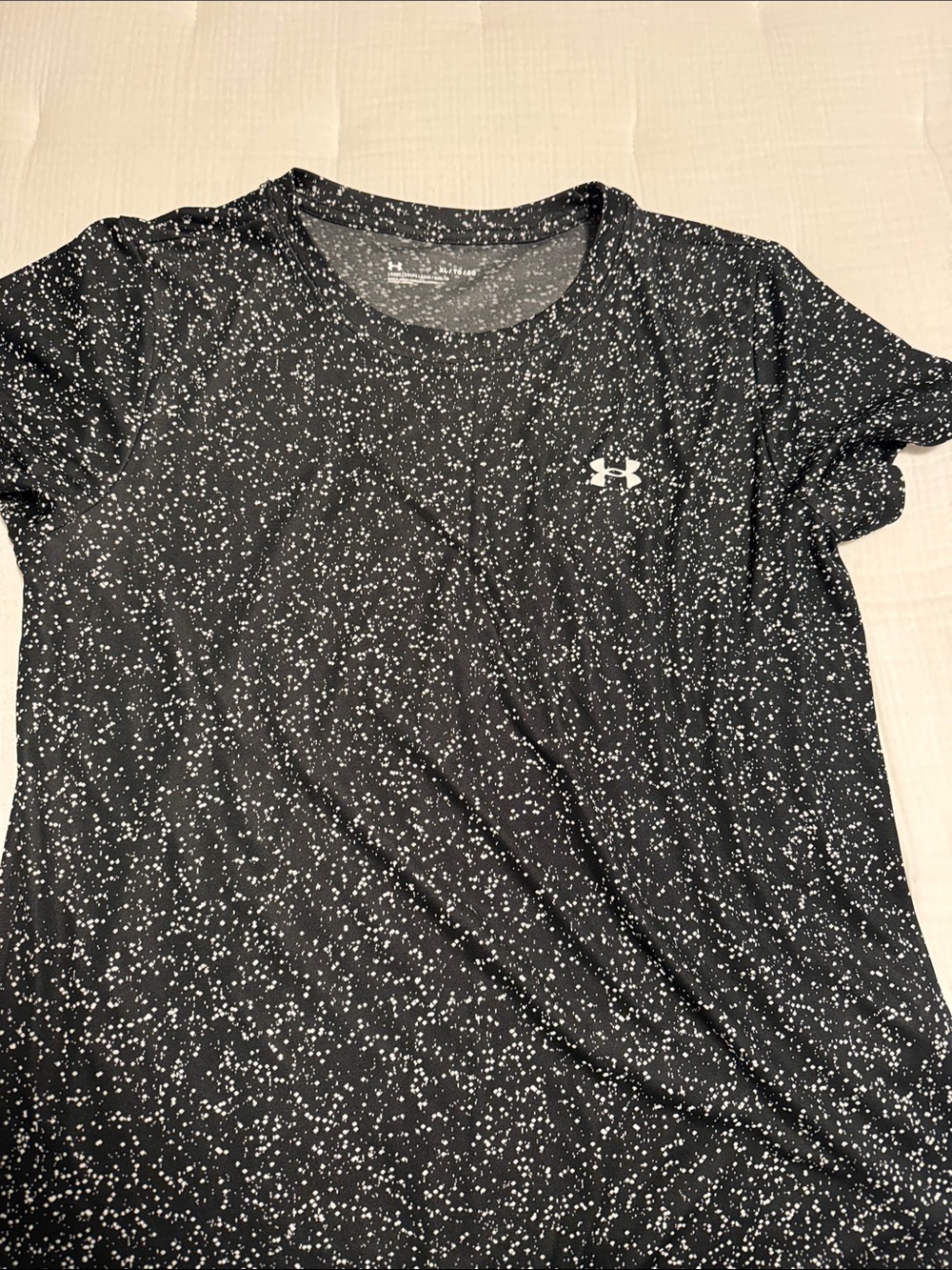 Under Armour Black Speckle Short-Sleeve Performance Tee